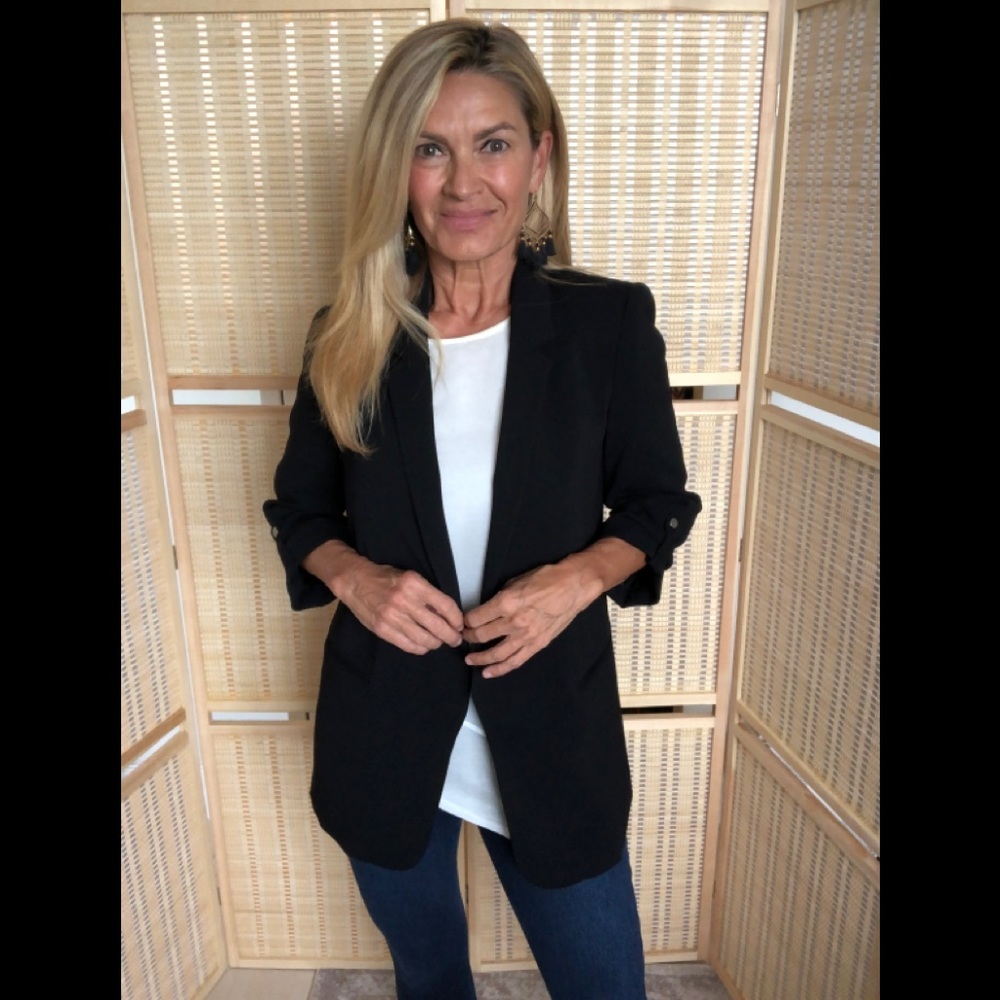 Zara Blazer with Rolled Up Sleeves